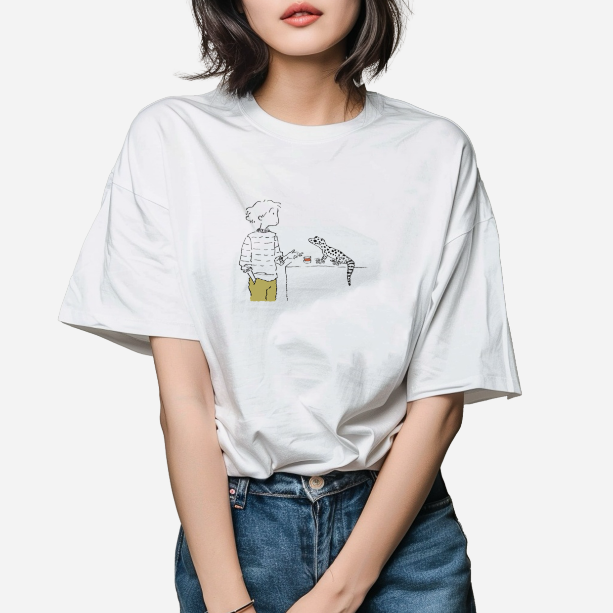 Tシャツ レオパードゲッコー｜日常のひととき デザイン