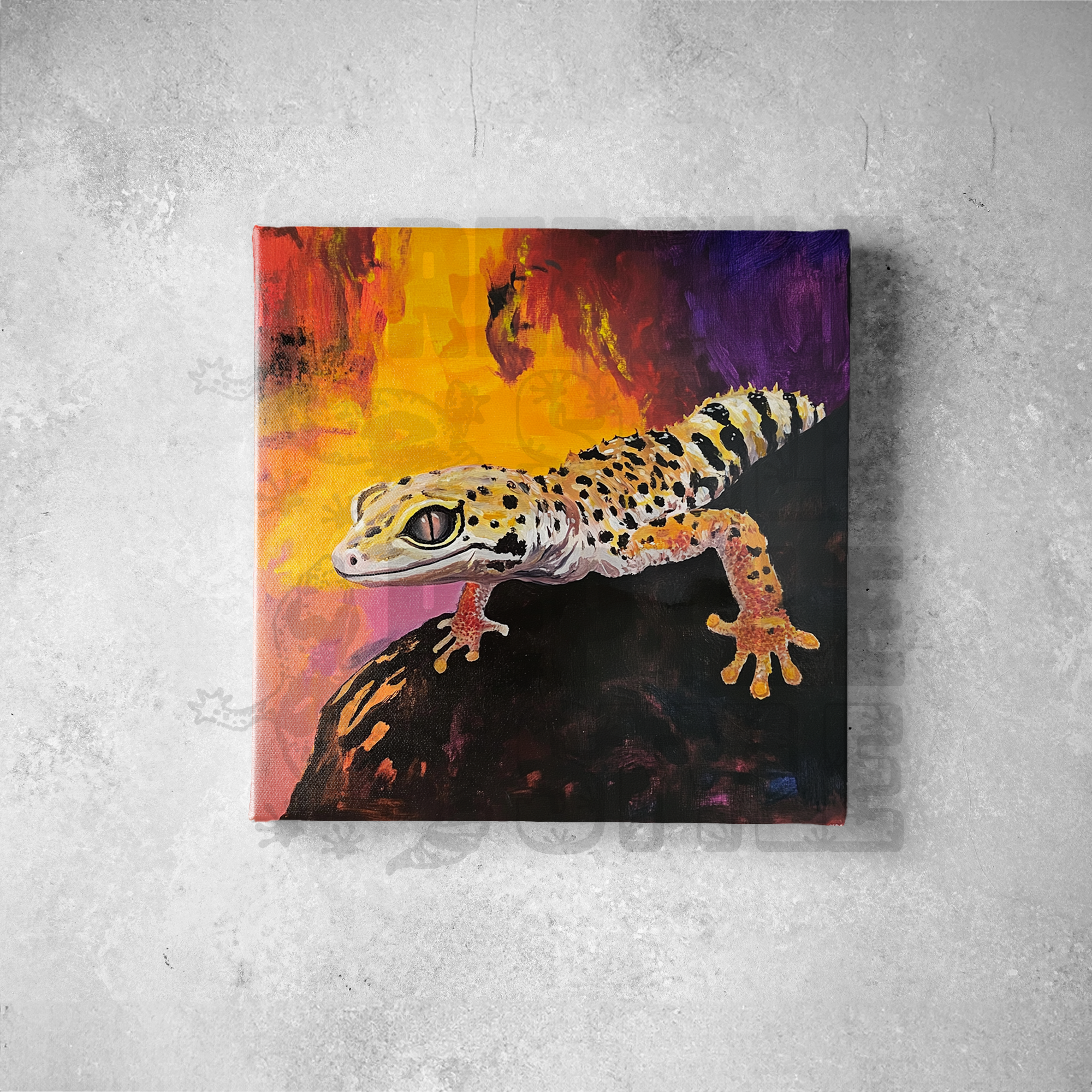 アート レオパードゲッコー | カラフルな大地の輝き - REPTILE STYLE