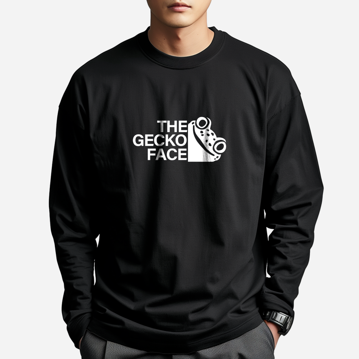 長袖Tシャツ レオパードゲッコー｜THE GECKO FACE